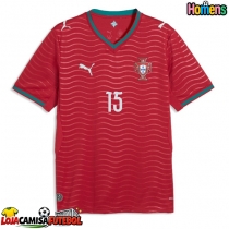 Camisa de Futebol Portugal Joao Neves #15 Equipamento Principal Mundo 2026 Manga Curta